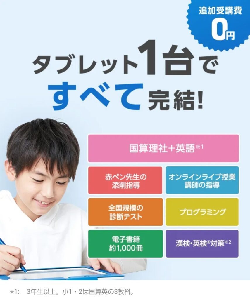 チャレンジタッチ小学校3年生以上